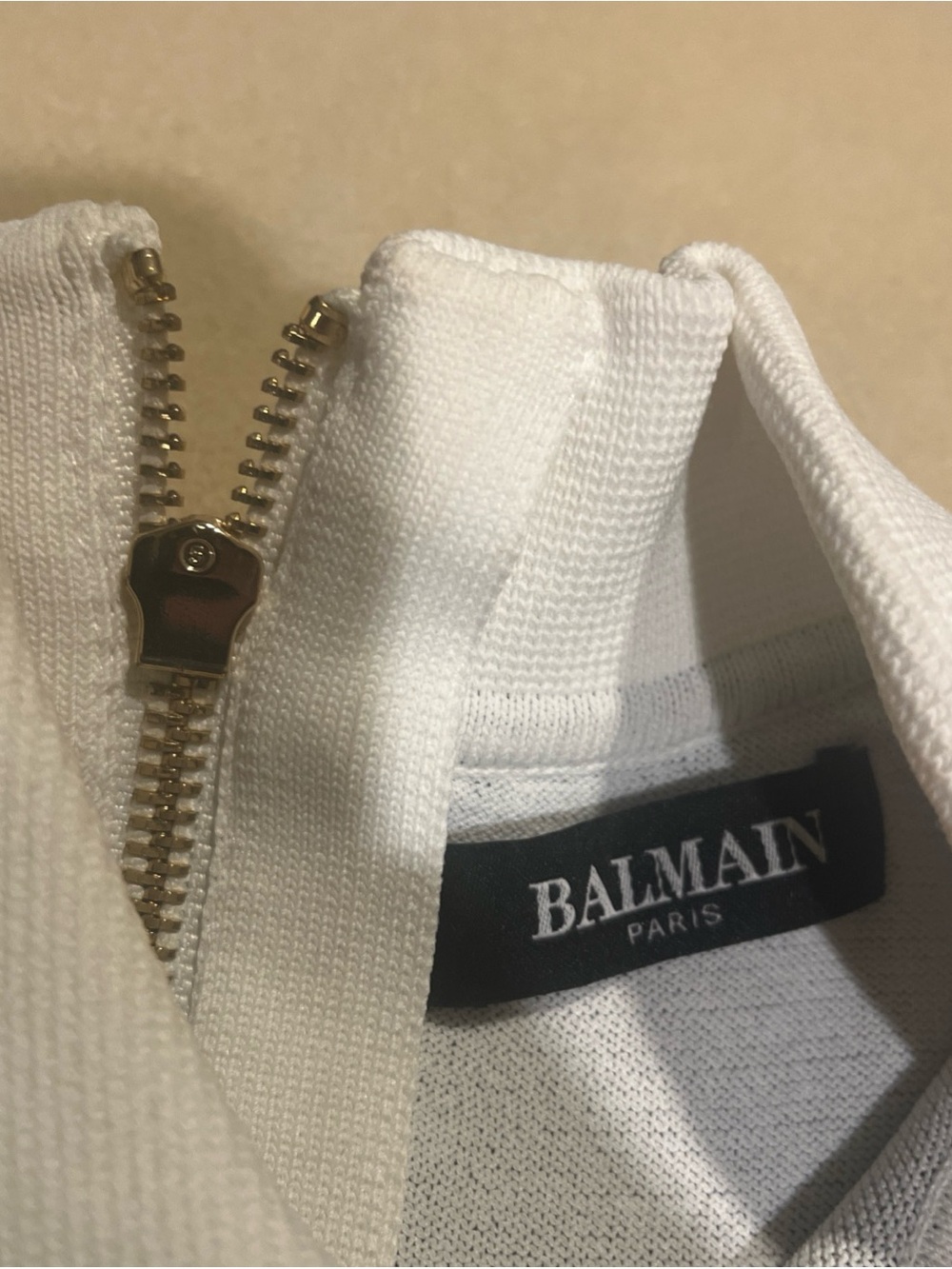 Balmain Paris Black & White Crepe Minidress Size 34 - Picture 5 of 8
